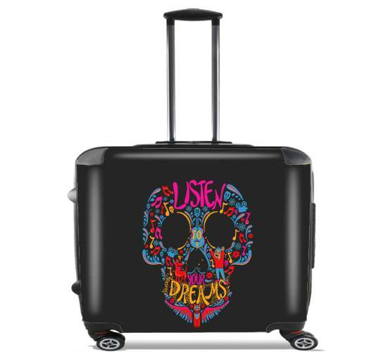  Listen to your dreams Tribute Coco for Wheeled bag cabin luggage suitcase trolley 17" laptop