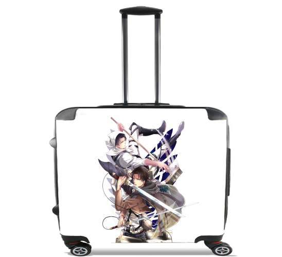 Wheeled bag cabin luggage suitcase trolley 17" laptop for Livai Attack on Titan
