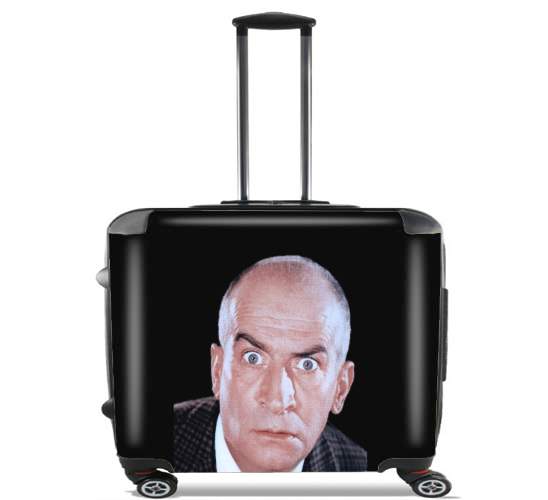 Wheeled bag cabin luggage suitcase trolley 17" laptop for Louis de funes look you