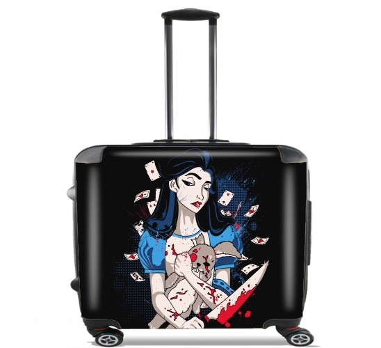  Madness in Wonderland for Wheeled bag cabin luggage suitcase trolley 17" laptop
