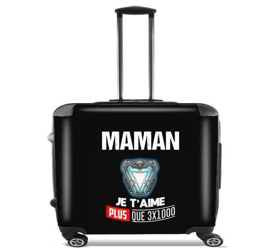  Maman je taime plus que 3x1000 for Wheeled bag cabin luggage suitcase trolley 17" laptop