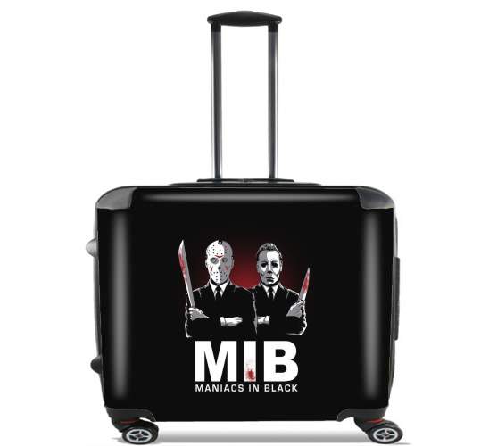  Maniac in black jason voorhees for Wheeled bag cabin luggage suitcase trolley 17" laptop