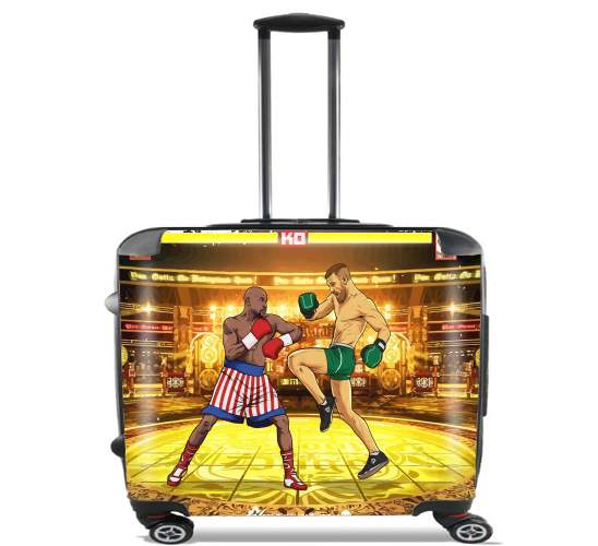  Mayweather vs McGregor for Wheeled bag cabin luggage suitcase trolley 17" laptop