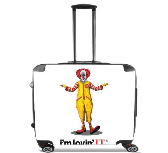  Mcdonalds Im lovin it - Clown Horror for Wheeled bag cabin luggage suitcase trolley 17" laptop