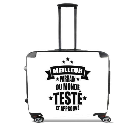  Meilleur parrain du monde for Wheeled bag cabin luggage suitcase trolley 17" laptop
