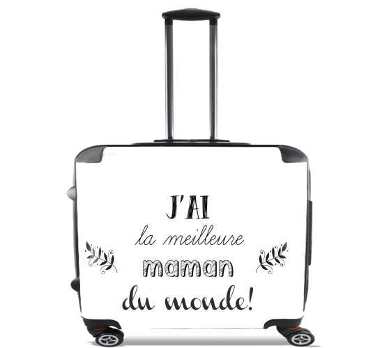  Meilleure maman du monde for Wheeled bag cabin luggage suitcase trolley 17" laptop