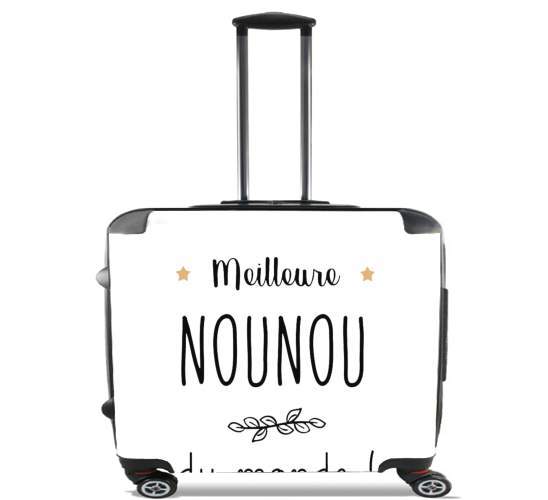  Meilleure nounou du monde for Wheeled bag cabin luggage suitcase trolley 17" laptop
