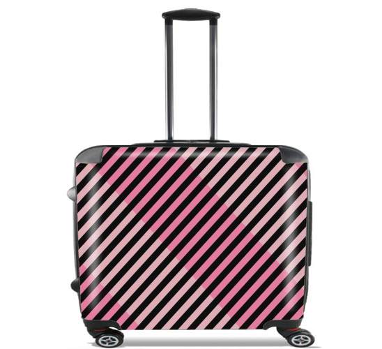  Minimal Pink Style for Wheeled bag cabin luggage suitcase trolley 17" laptop