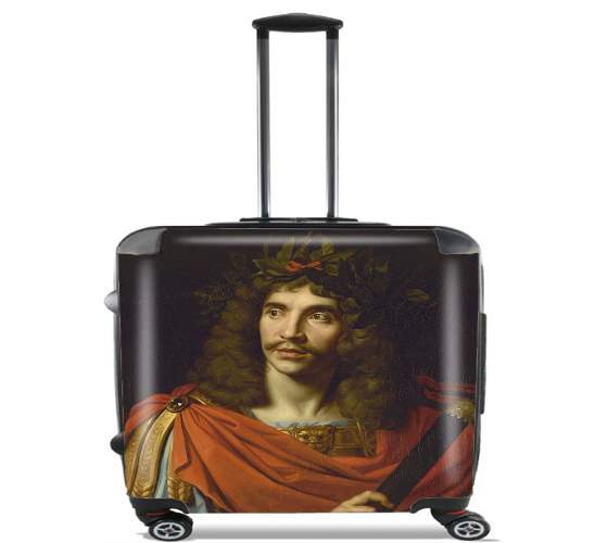  Moliere portrait for Wheeled bag cabin luggage suitcase trolley 17" laptop