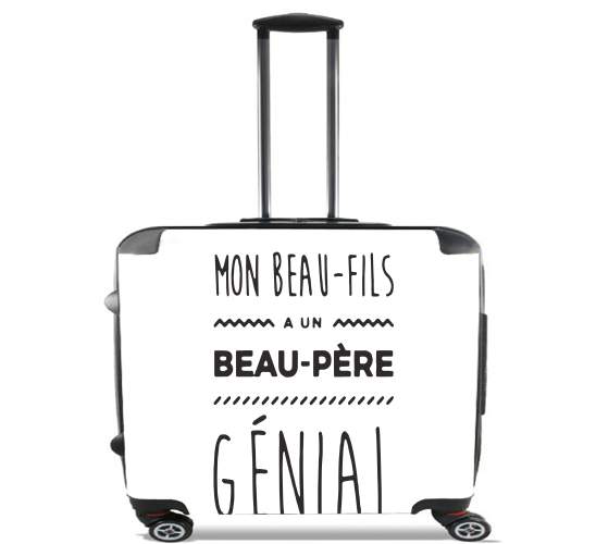  Mon beau fils a un beau pere genial for Wheeled bag cabin luggage suitcase trolley 17" laptop
