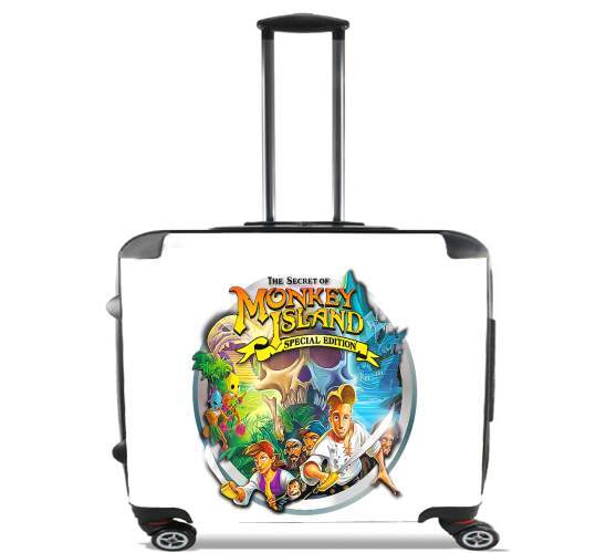  Monkey Island for Wheeled bag cabin luggage suitcase trolley 17" laptop