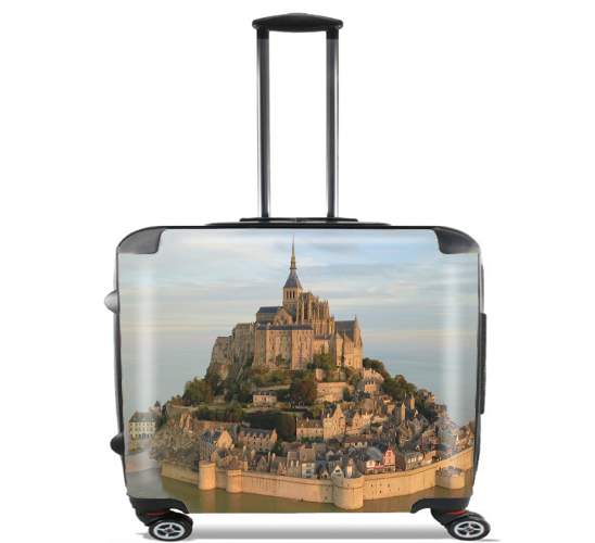  Mont Saint Michel PostCard for Wheeled bag cabin luggage suitcase trolley 17" laptop