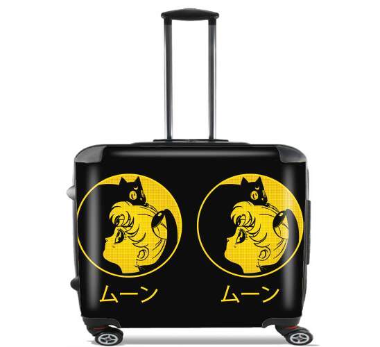  Moon Art for Wheeled bag cabin luggage suitcase trolley 17" laptop