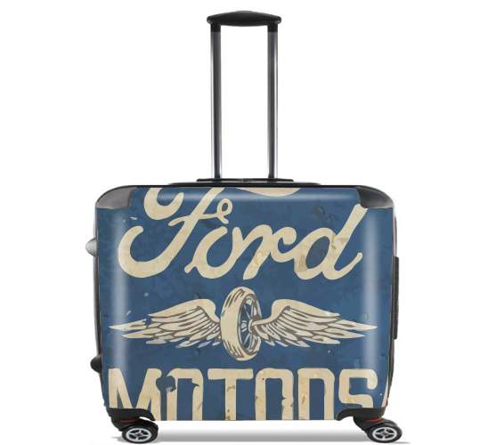  Motors vintage for Wheeled bag cabin luggage suitcase trolley 17" laptop