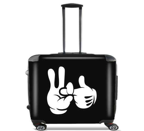  Mouse finger fuck for Wheeled bag cabin luggage suitcase trolley 17" laptop
