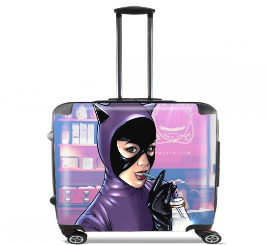  My kitty prefers almond milk for Wheeled bag cabin luggage suitcase trolley 17" laptop