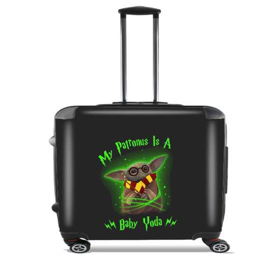  My patronus is baby yoda for Wheeled bag cabin luggage suitcase trolley 17" laptop