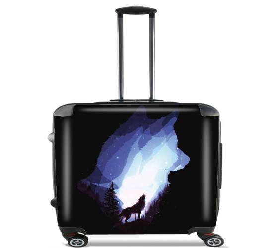  Mystic wolf for Wheeled bag cabin luggage suitcase trolley 17" laptop
