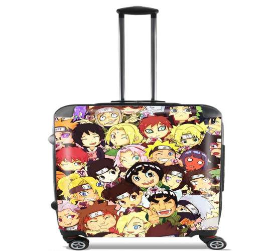  Naruto Chibi Group for Wheeled bag cabin luggage suitcase trolley 17" laptop