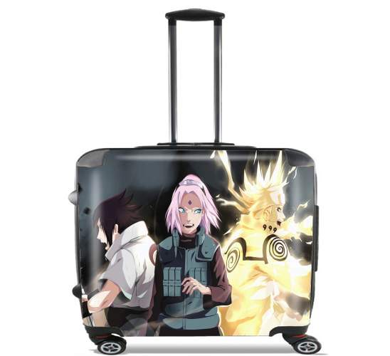  Naruto Sakura Sasuke Team7 for Wheeled bag cabin luggage suitcase trolley 17" laptop