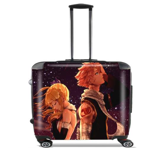  natsu dragneel x lucy heartfilia for Wheeled bag cabin luggage suitcase trolley 17" laptop