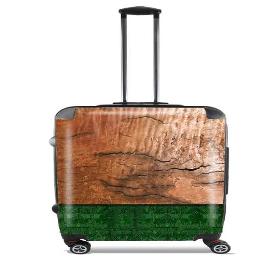  Natural Wooden Wood Oak for Wheeled bag cabin luggage suitcase trolley 17" laptop