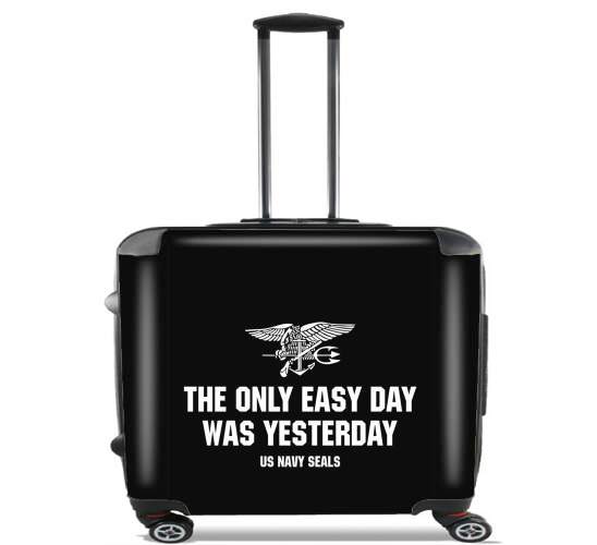  Navy Seal No easy day for Wheeled bag cabin luggage suitcase trolley 17" laptop
