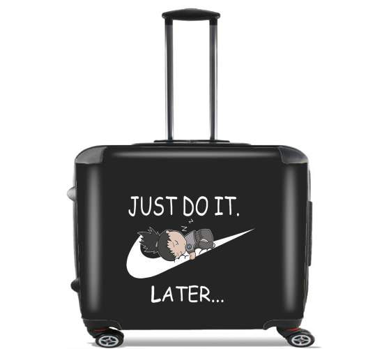  Nike Parody Just do it Later X Shikamaru for Wheeled bag cabin luggage suitcase trolley 17" laptop