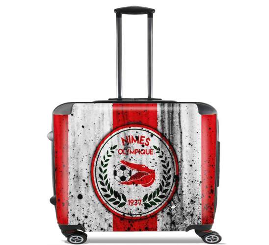  Nimes Football Domicile for Wheeled bag cabin luggage suitcase trolley 17" laptop