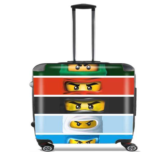  Ninjago Eyes for Wheeled bag cabin luggage suitcase trolley 17" laptop