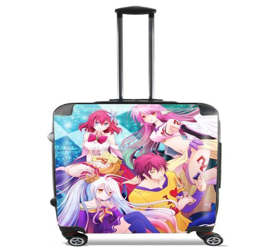  No Game No Life Fan Manga for Wheeled bag cabin luggage suitcase trolley 17" laptop