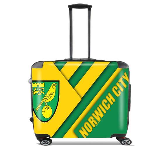  Norwich City for Wheeled bag cabin luggage suitcase trolley 17" laptop