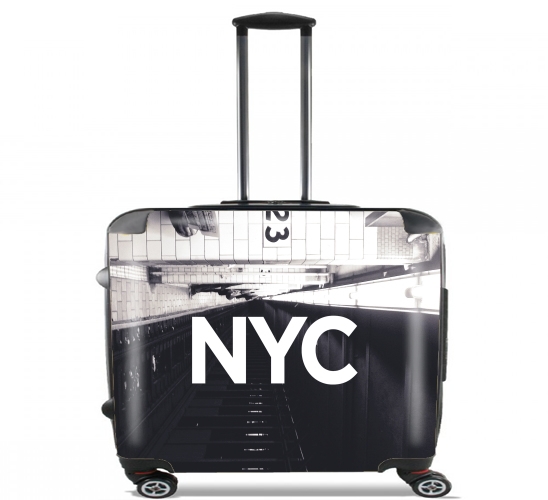  NYC Basic Subway for Wheeled bag cabin luggage suitcase trolley 17" laptop