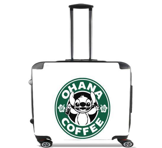 Wheeled bag cabin luggage suitcase trolley 17" laptop for Ohana Coffee