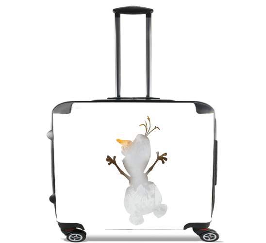  Olaf le Bonhomme de neige inspiration for Wheeled bag cabin luggage suitcase trolley 17" laptop