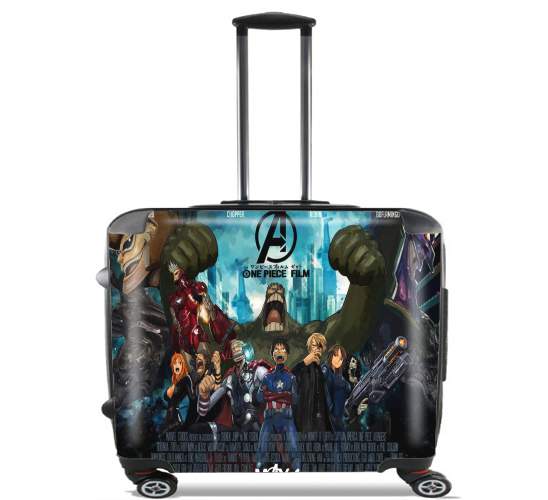 One Piece Mashup Avengers for Wheeled bag cabin luggage suitcase trolley 17" laptop