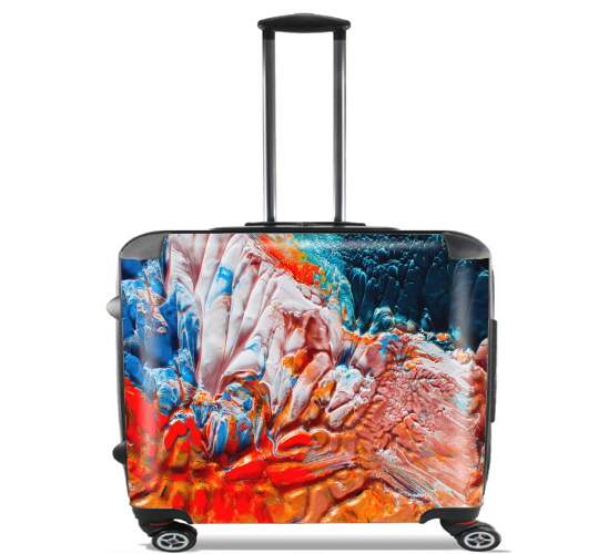  Orange Painting for Wheeled bag cabin luggage suitcase trolley 17" laptop