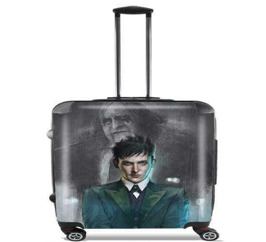  oswald cobblepot pingouin for Wheeled bag cabin luggage suitcase trolley 17" laptop