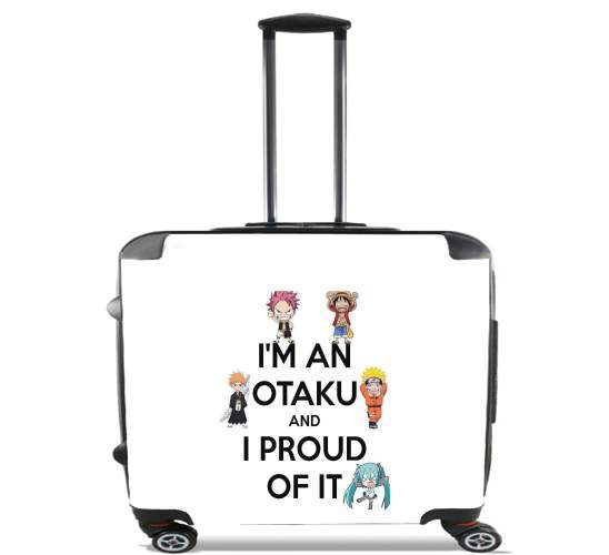 Otaku and proud for Wheeled bag cabin luggage suitcase trolley 17" laptop