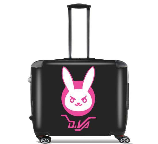  Overwatch D.Va Bunny Tribute for Wheeled bag cabin luggage suitcase trolley 17" laptop