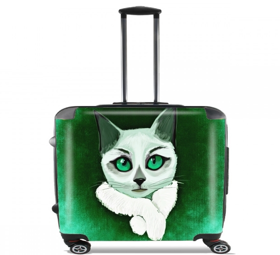 Painting Cat for Wheeled bag cabin luggage suitcase trolley 17" laptop