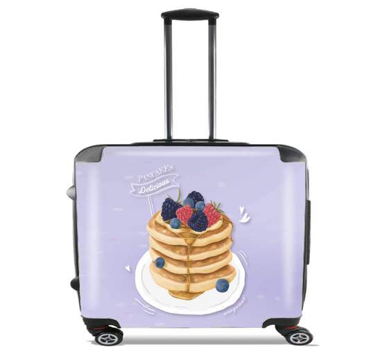  Pancakes so Yummy for Wheeled bag cabin luggage suitcase trolley 17" laptop