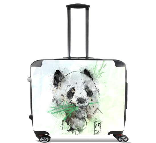  Panda Watercolor for Wheeled bag cabin luggage suitcase trolley 17" laptop