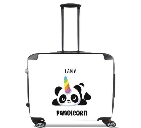  Panda x Licorne Means Pandicorn for Wheeled bag cabin luggage suitcase trolley 17" laptop