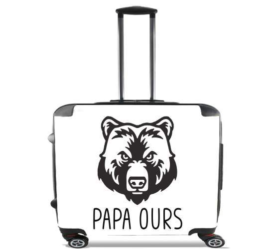  Papa Ours for Wheeled bag cabin luggage suitcase trolley 17" laptop