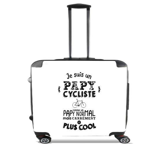 Papy cycliste for Wheeled bag cabin luggage suitcase trolley 17" laptop