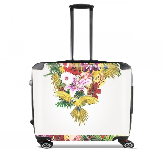  Parrot Floral for Wheeled bag cabin luggage suitcase trolley 17" laptop