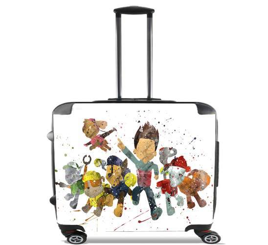  Paw Patrol Watercolor Art for Wheeled bag cabin luggage suitcase trolley 17" laptop