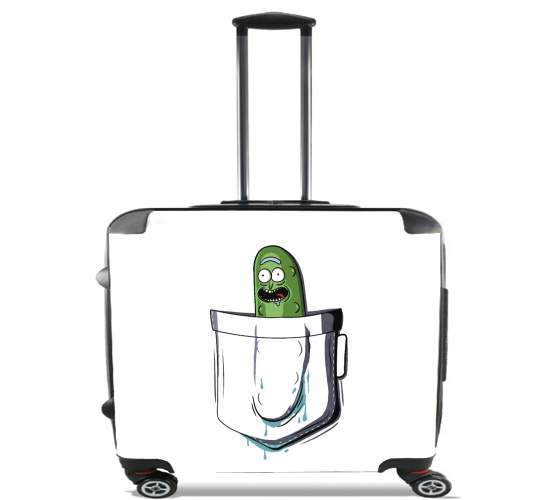  Pickle Rick for Wheeled bag cabin luggage suitcase trolley 17" laptop