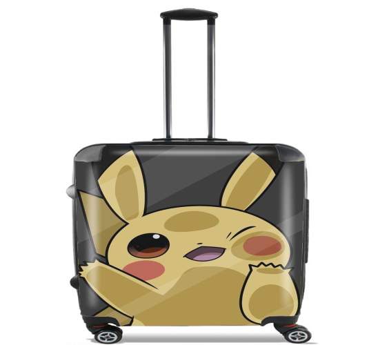 Wheeled bag cabin luggage suitcase trolley 17" laptop for Pikachu Lockscreen